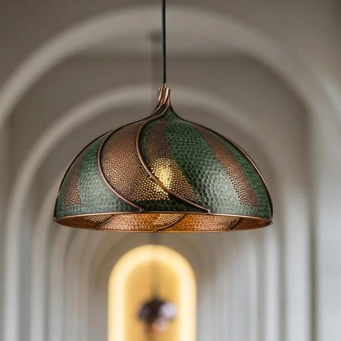Handcrafted Hammered Ceiling Lamp