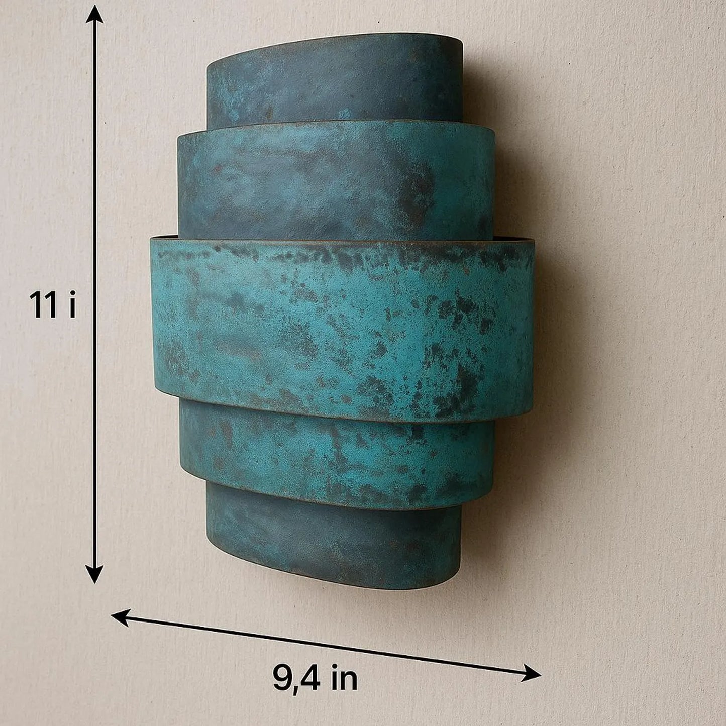 Lampe murale industrielle rustique