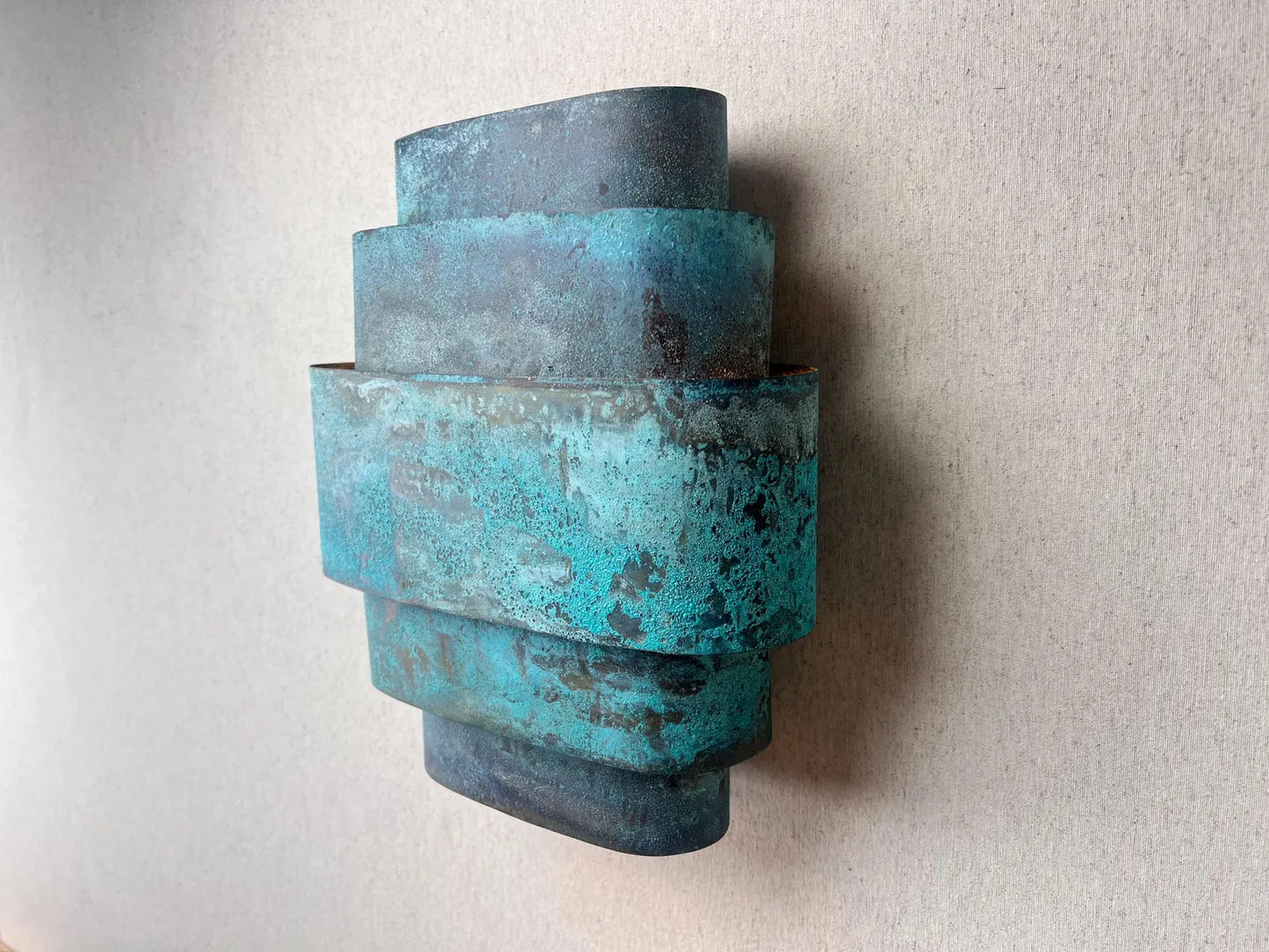 Lampe murale industrielle rustique