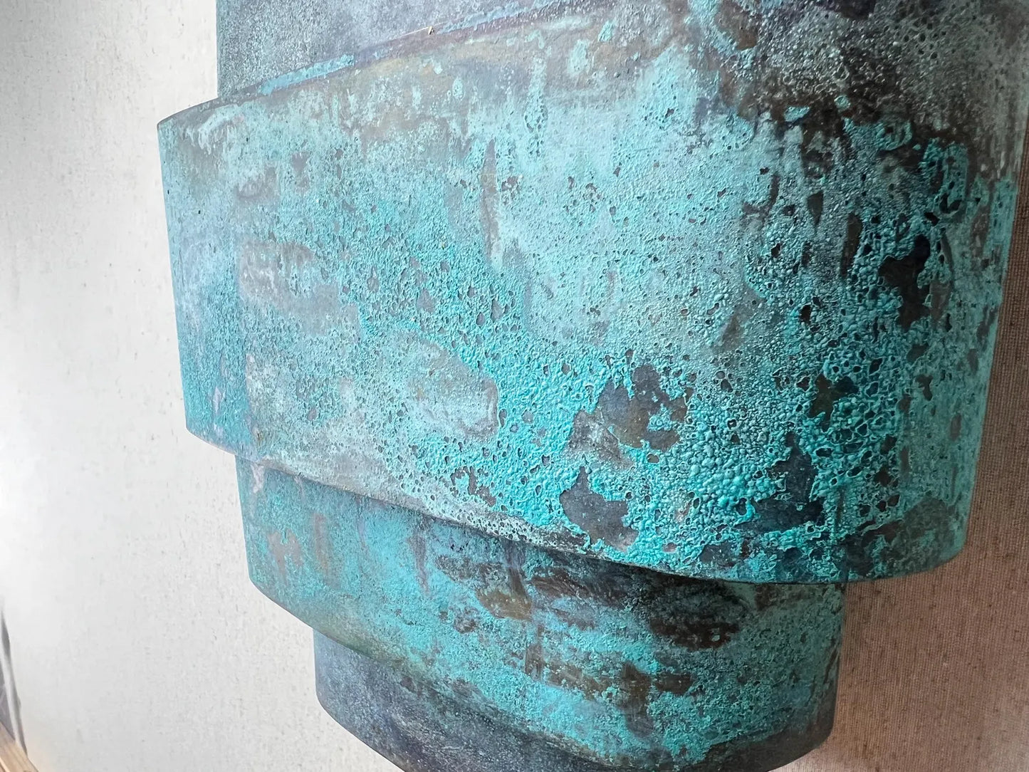 Lampe murale industrielle rustique