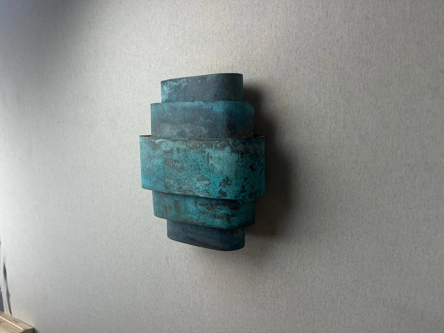 Lampe murale industrielle rustique