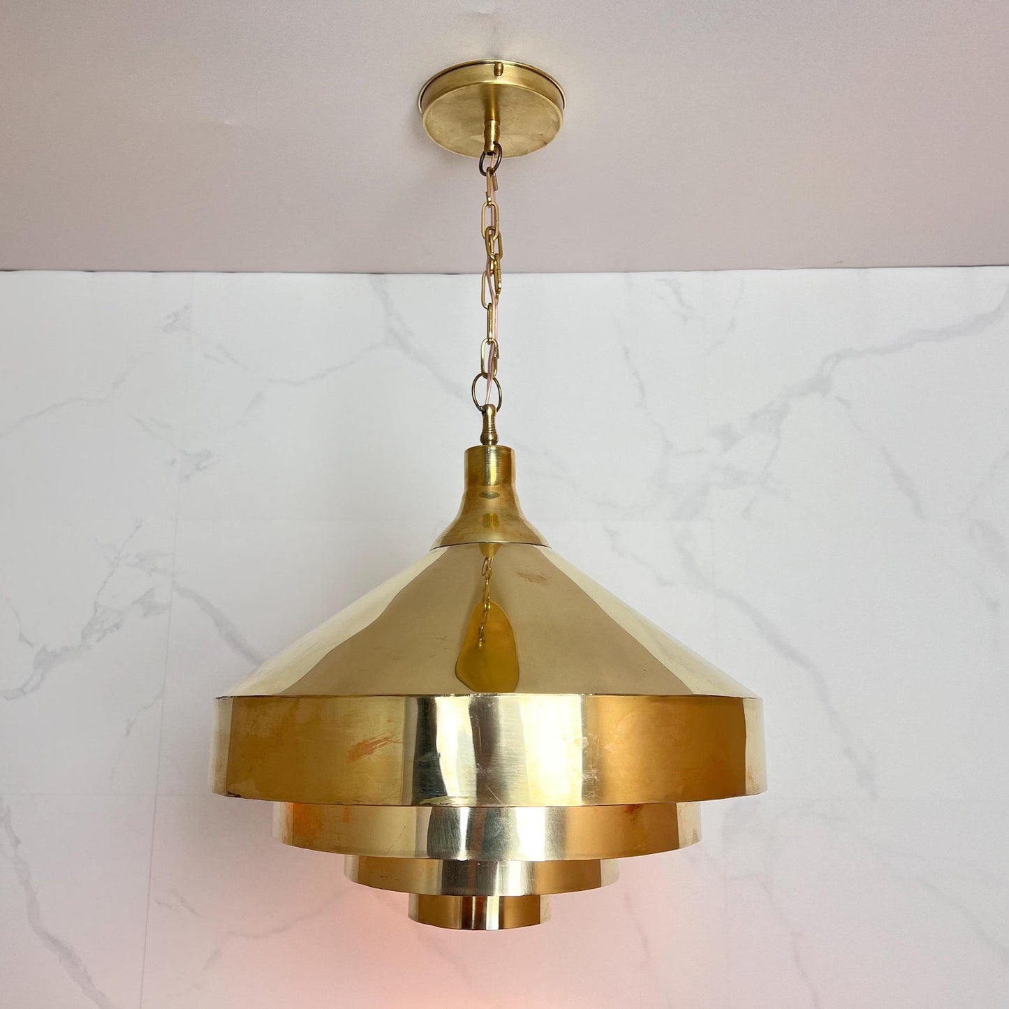Vintage Inspired Gold Ceiling Lamp