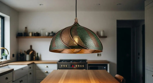 Handcrafted Hammered Ceiling Lamp