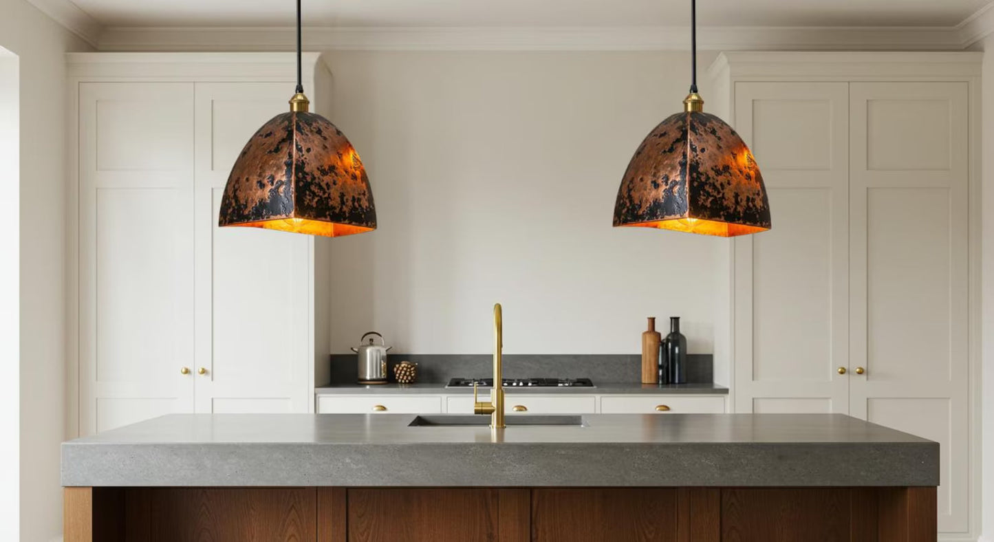 Rustic Industrial Kitchen Lighting