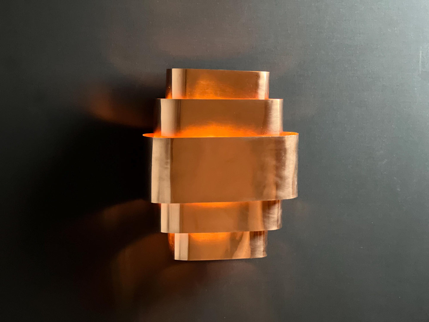 Handmade Brass Art Deco Wall Sconce: Geometric Light Fixture