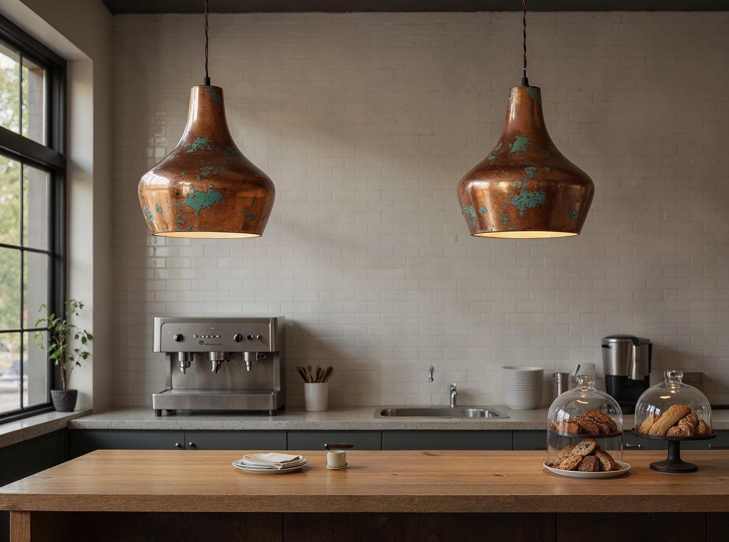 Handmade Moroccan Copper Pendant Light: Rustic Boho Kitchen Lighting