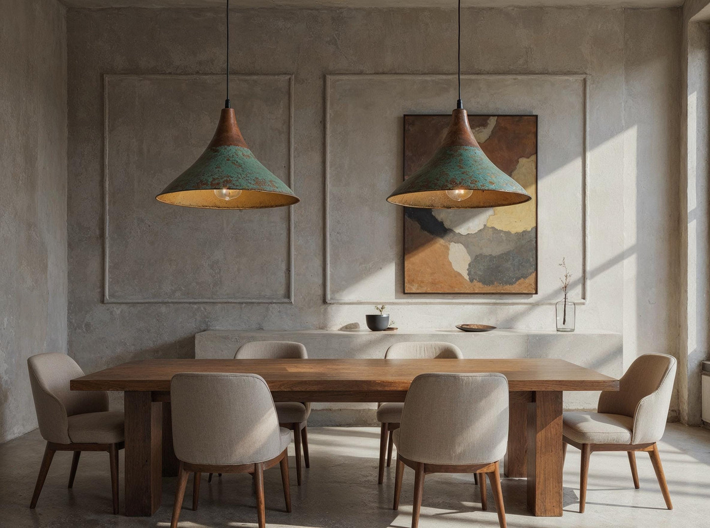 Handmade Moroccan Copper Pendant Light: Rustic Brass Interior