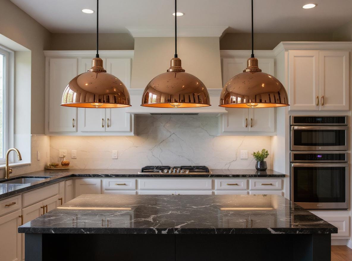 Handmade Polished Copper Dome Pendant Light: Moroccan Style