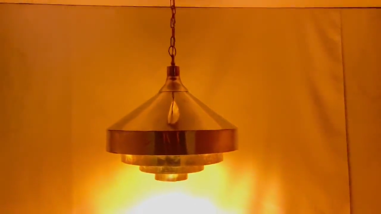 Vintage Inspired Gold Ceiling Lamp